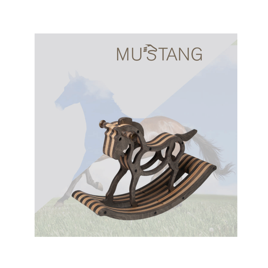 Mustang Holz Design Deko